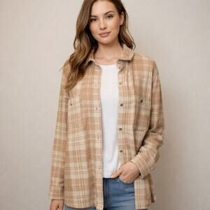 Faherty Legend Sweater Shirt Plaid | Size M | Perfect Condition